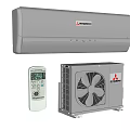 Mitsubishi Air Conditioner Fan With Remote Control And Efficient Cooling System 3d model