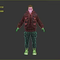 Man In Black Hoodie And Pocketed Vest With Dark Pants White Gloves And Sneakers