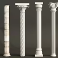 European Column Roman Column 3d model