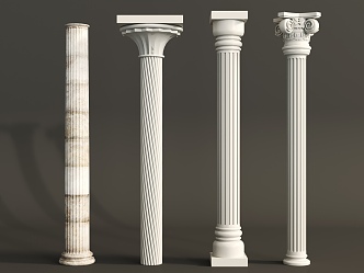 European Column Roman Column 3d model