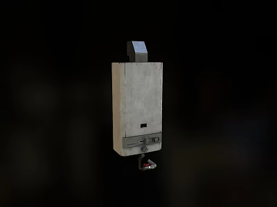 Compact Gray Industrial Device With Top Component Bottom Controls And Hanging Part 3d model