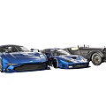 Blue Assorted Sports Cars Featuring Modern Vintage And Classic Models