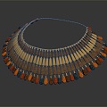 Light Luxury Necklace Egyptian Necklace Egyptian Jewelry Decorations 3d model