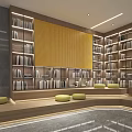 Reading Room Reading Area Reading Area Library 3d model