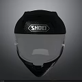 Motorcycle Helmet SHOEI Black Carbon Fiber Shell With Clear Visor
