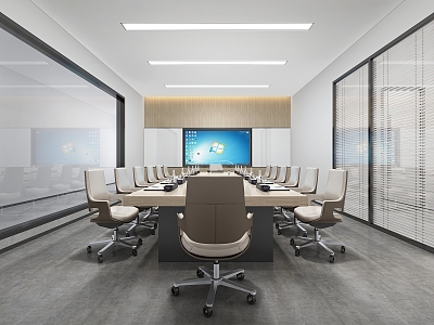 Modern Conference Room 3d model