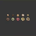 Assorted Delicious Donuts And Pastries With Colorful Glazes And Toppings