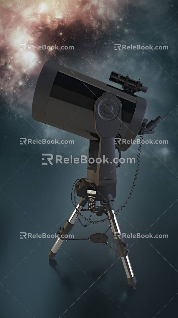 Modern Astronomical Telescope Modern Realistic Equipment Equipment Telescope Astronomical Telescope 3d model