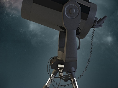 Modern Astronomical Telescope Modern Realistic Equipment Telescope Astronomical Telescope 3d model