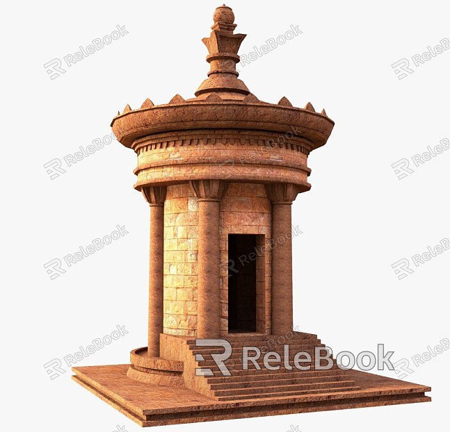 Mini Ancient Temple model