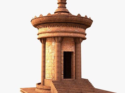 Mini Ancient Temple model