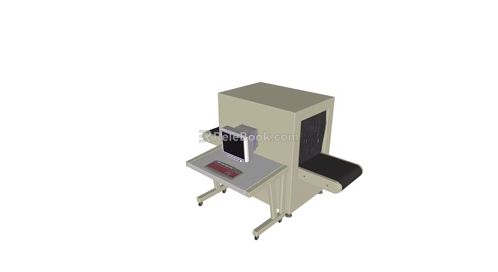 Modern security machine luggage security machine monitor machine projector 3d model