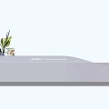 Modern reception desk 3d model