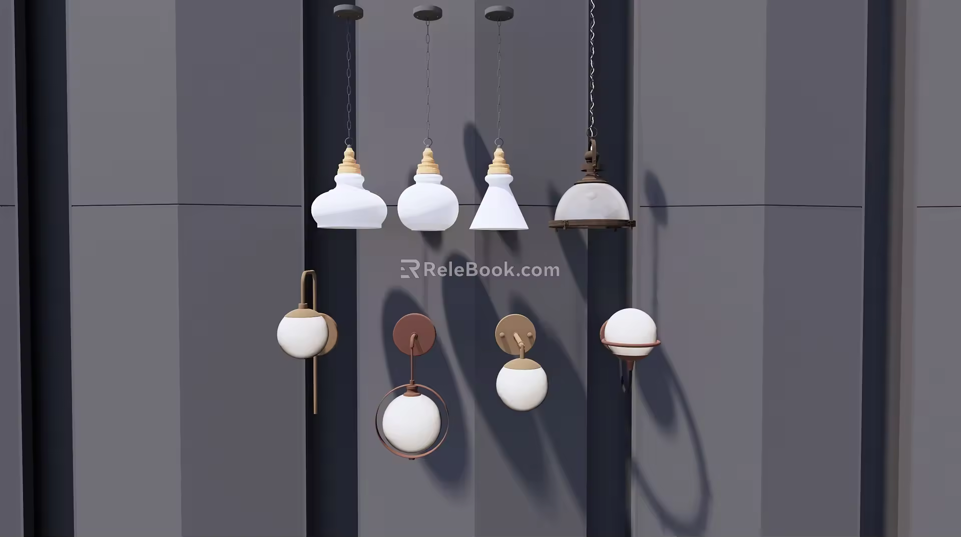 Nordic Lamps Combination Chandelier 3d model