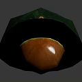 Fresh Ripe Halved Avocado Showing Green Flesh and Brown Seed on Dark Background