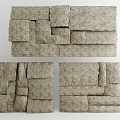 Stone wall 3d model