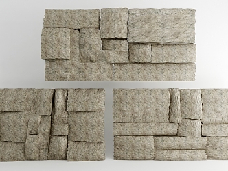 Stone wall 3d model