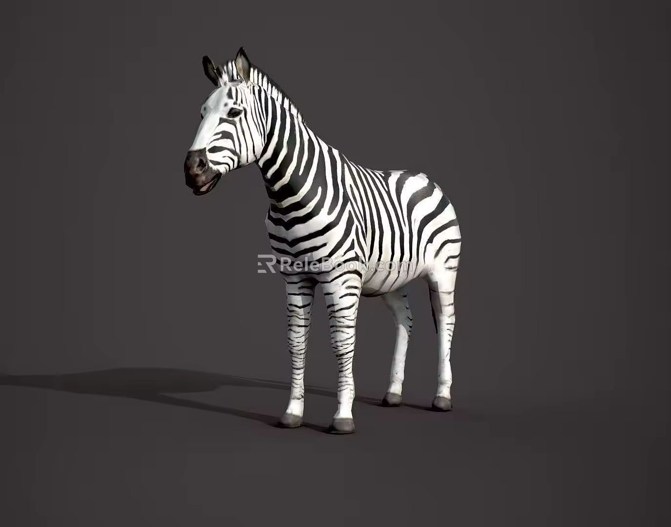 Modern Zebra Modern Realistic Animal Reptile Zebra 3d model