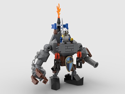 LEGO toy building blocks war machine robot fighting machine 3d model