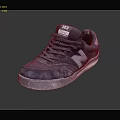 Navy Blue Casual Sneakers With 803 Tongue Label N Logo And White Sole