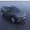 Gray SUV with Modern Sleek Exterior Design LED Headlights and Silver Alloy Wheels