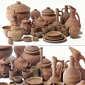 Traditional Handcrafted Ceramic Vessels Teapots Bowls Plates And Vases With Intricate Patterns