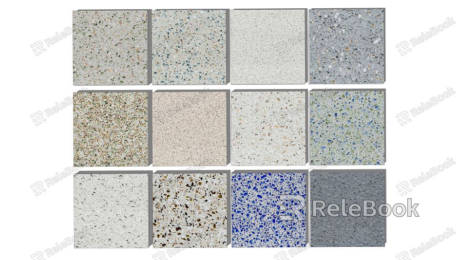 Modern floor tile quartz sand model