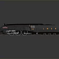 Black Streamlined Train Model With Shiny Exterior And Reflective Surface 3d model