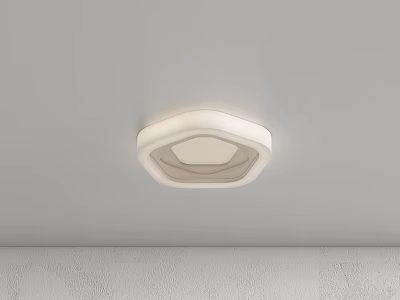 Modern Minimalist Ceiling Light With Geometric Design And Soft White Glow 3d model