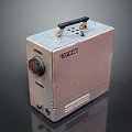 Vintage JOTTER Electronic Appliance Featuring Metal Case Knob And Rusty Handle