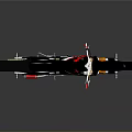 Black Motocross Motorcycle With Red And White Rebel Details Orange Fork And Silver Engine