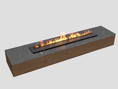 Modern Fireplace 3d model