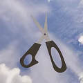 Stainless Steel Multipurpose Scissors With Grey Handle For Household Hardware Tools