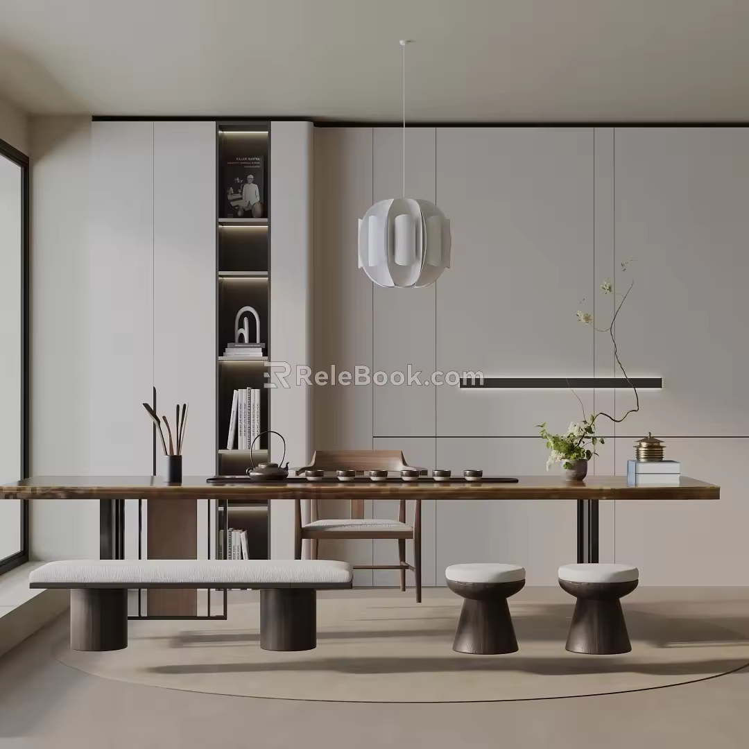 Modern table combination 3d model