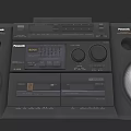 Panasonic Classic Boombox With Stereo Speakers CD Player And Cassette Deck Black Finish