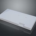 White Modern Electronic Appliance With Sleek Flat Surface And Functional Design 3d model