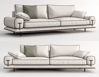 New Chinese Turri double sofa 3d model