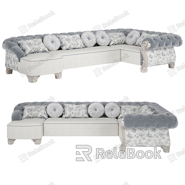 American simple double sofa model