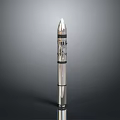 Modern Space Rocket Launch Vehicle With Detailed Structure For Exploration Missions