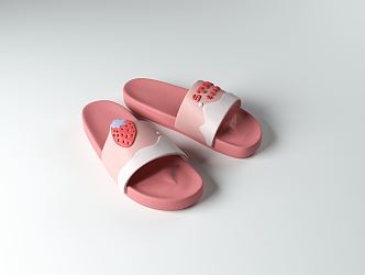 Modern slippers 3d model