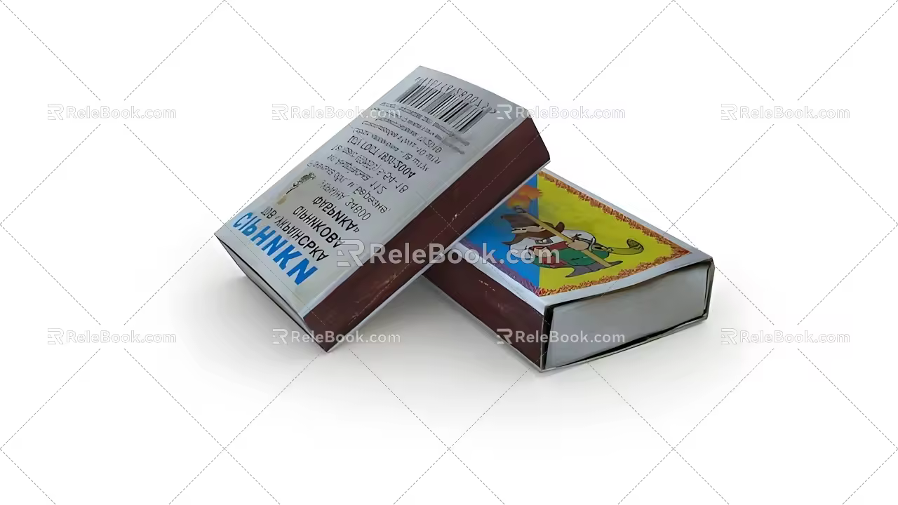 Matchbox storage box paper box 3d model
