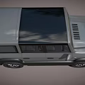Gray Off Road SUV With Black Roof And Rugged Design Large Tires