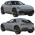 Gray Sports Car Featuring Yellow Brake Calipers Sleek Design And Rear License Plate