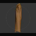 Orange Collared Short Sleeve Women's Long Dress With Casual Style