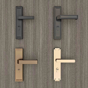 New Chinese Style Door Handle 3d model