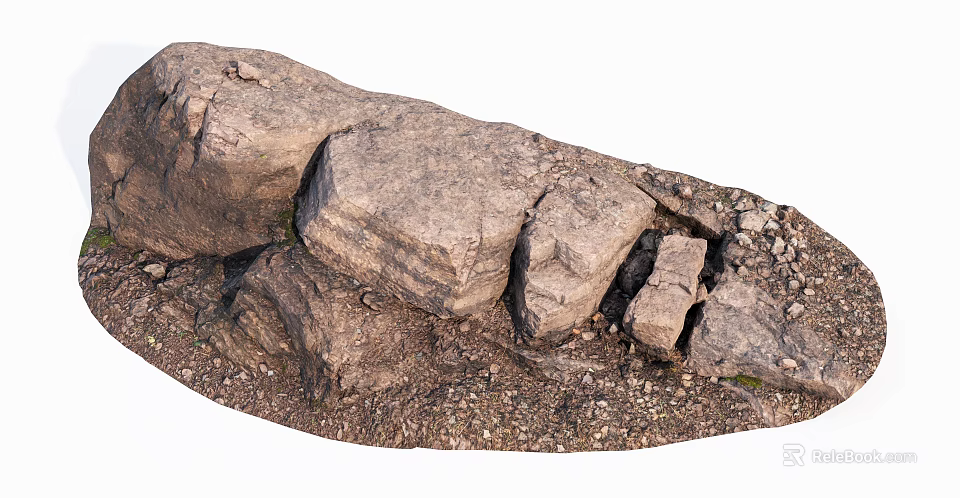 Natural Stone And Wood With Rough Texture For Rustic Decor Projects 3d model 