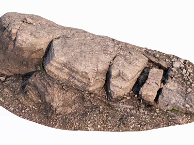 Natural Stone And Wood With Rough Texture For Rustic Decor Projects 3d model
