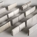 Decorative Wall Panel Set With Various Textured Designs And Modern Styles