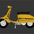 Scooter Motorcycle Two-wheeled Motocross Motorcycle Road Race Motorcycle Motor Vehicle 3d model