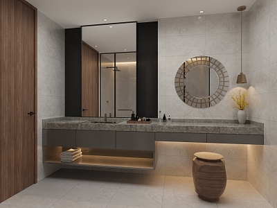 Modern Toilet Guest Room Toilet Hotel Toilet Standard Room Toilet 3d model